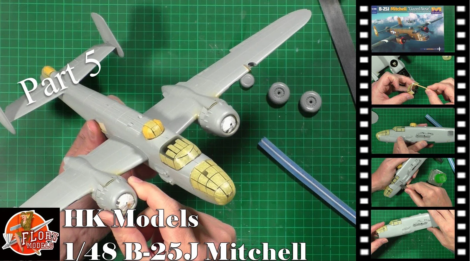 HK 1/48 B 25J Mitchell Video Build Part 5