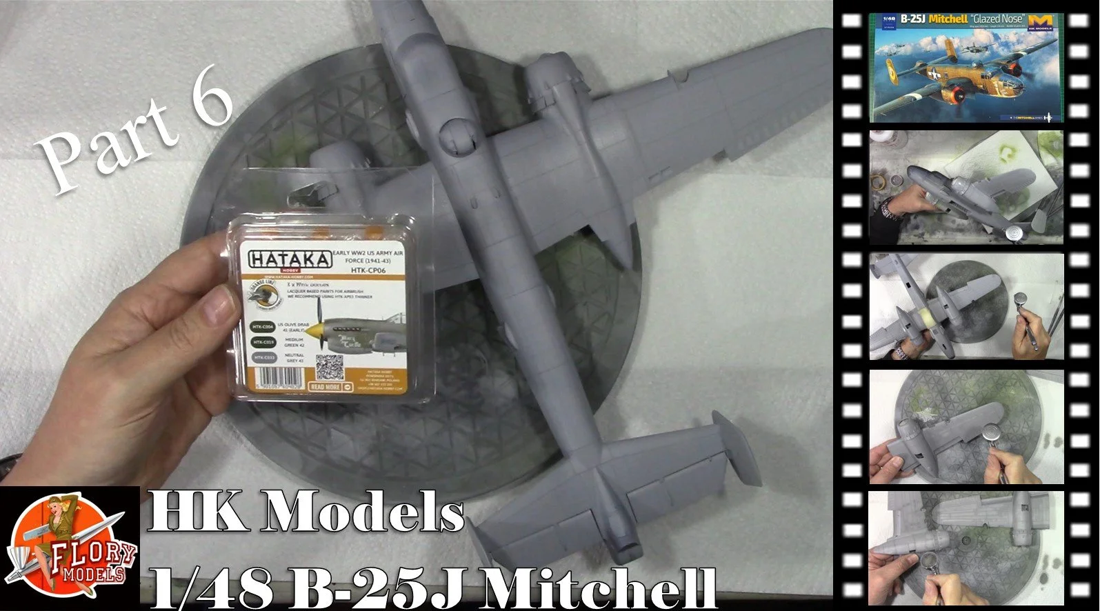 HK 1/48 B-25J Mitchell Video Build Part 6