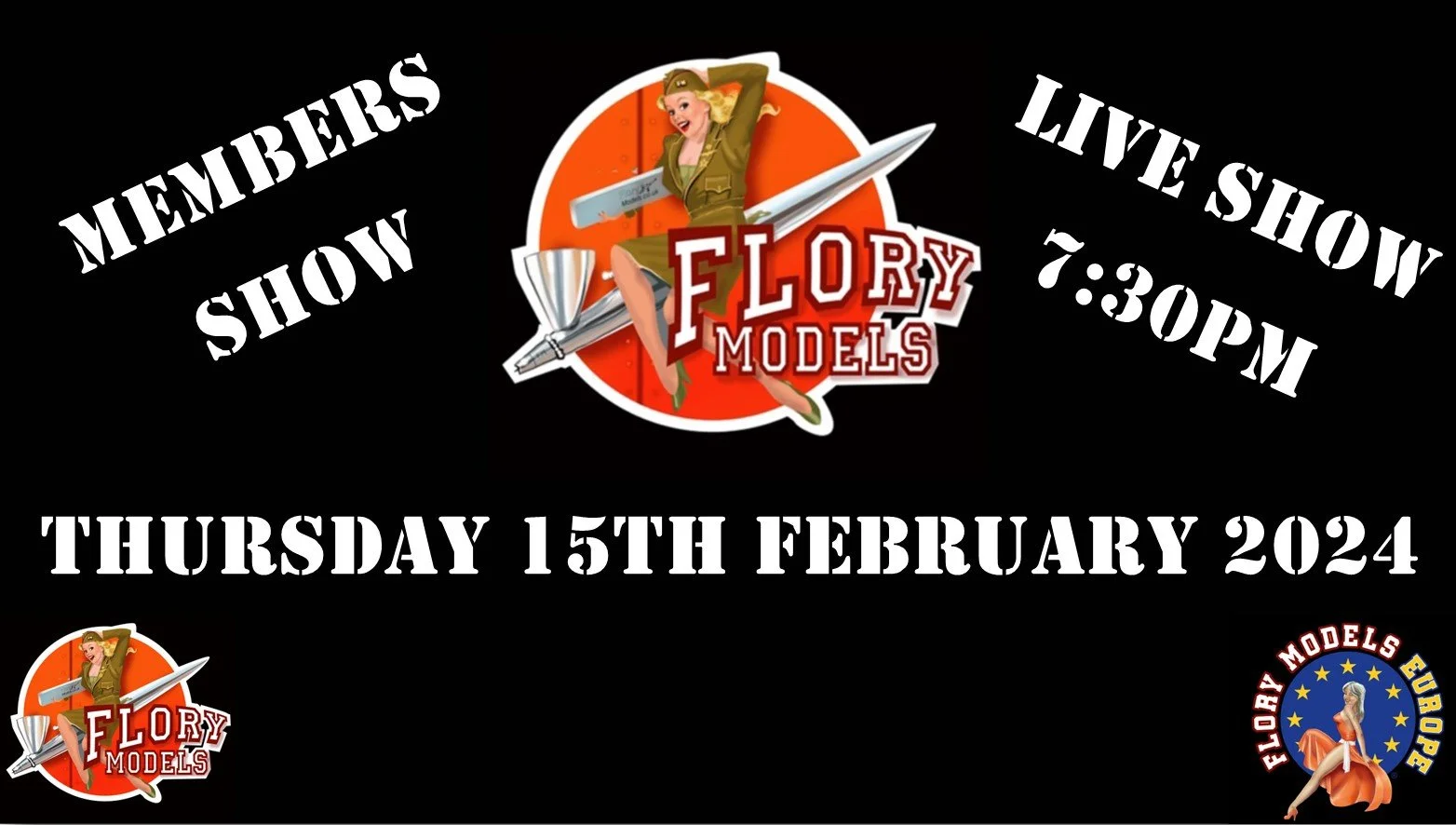 Members Live Show 7:30pm 15th February 2024