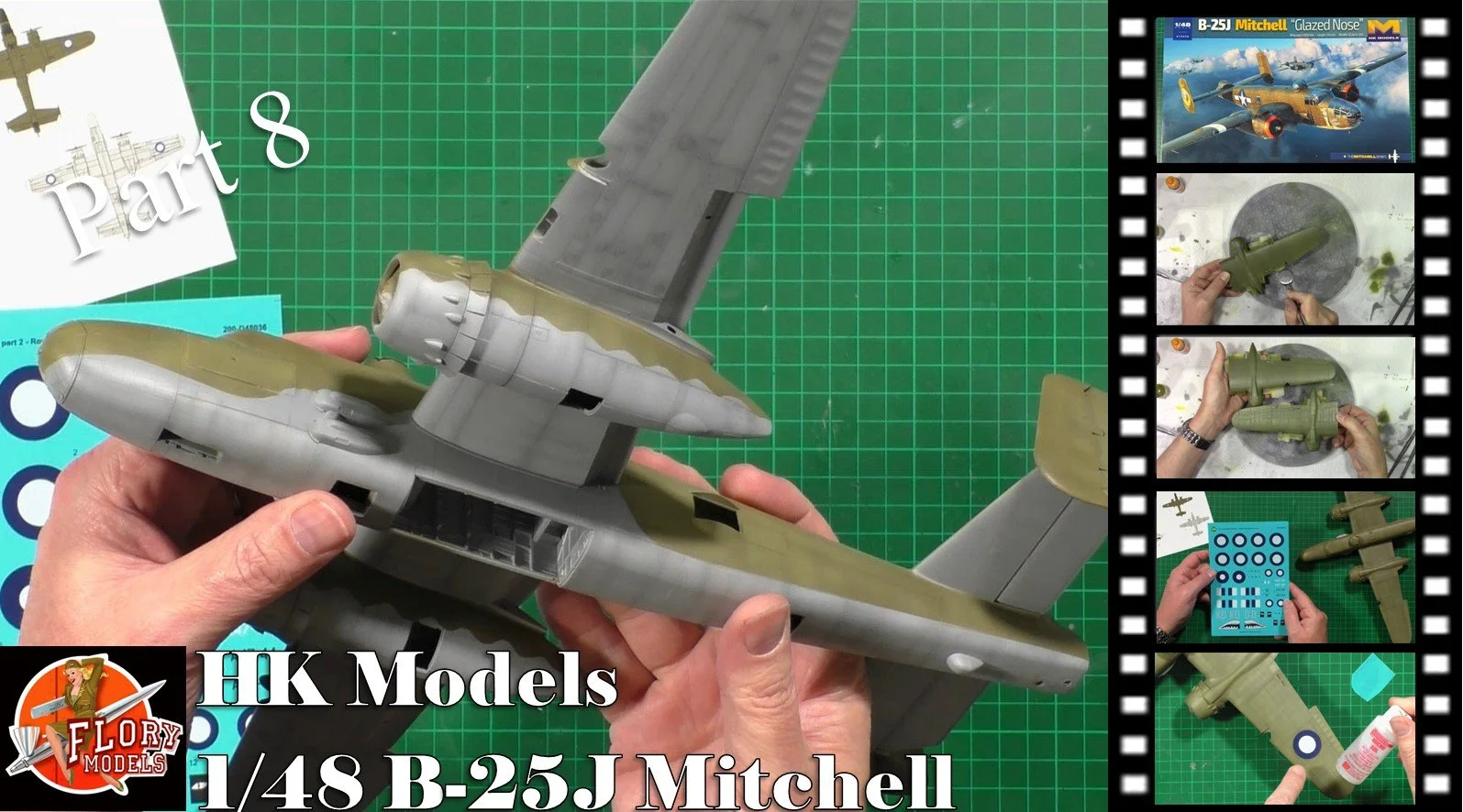 HK 1/48 B-25J Mitchell Video Build Part 8