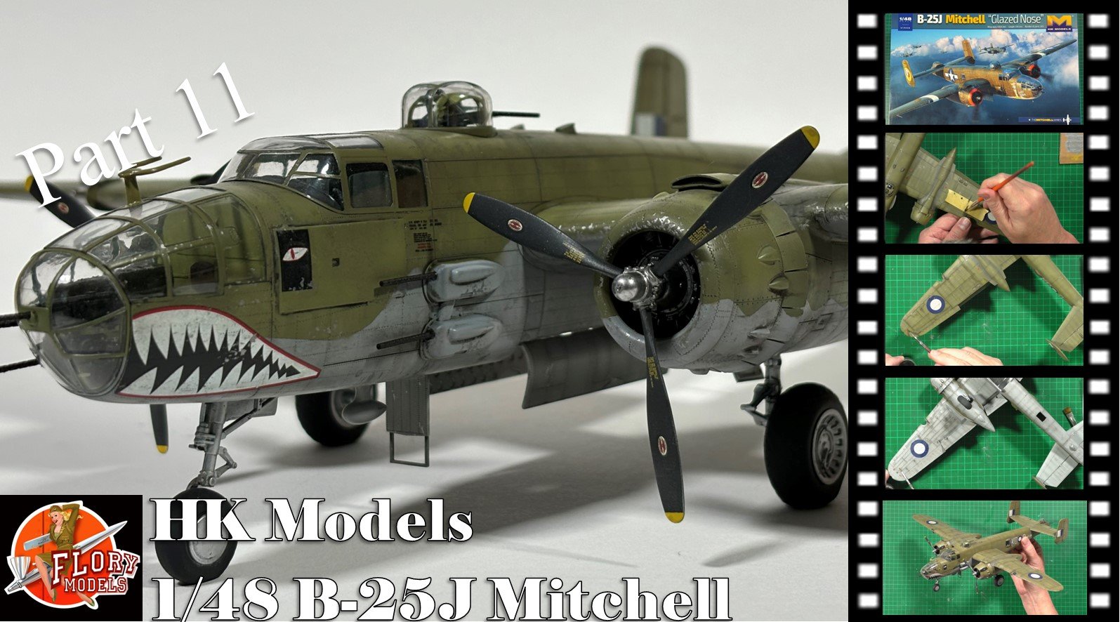 HK 1/48 B-25J Mitchell Video Build Part 11