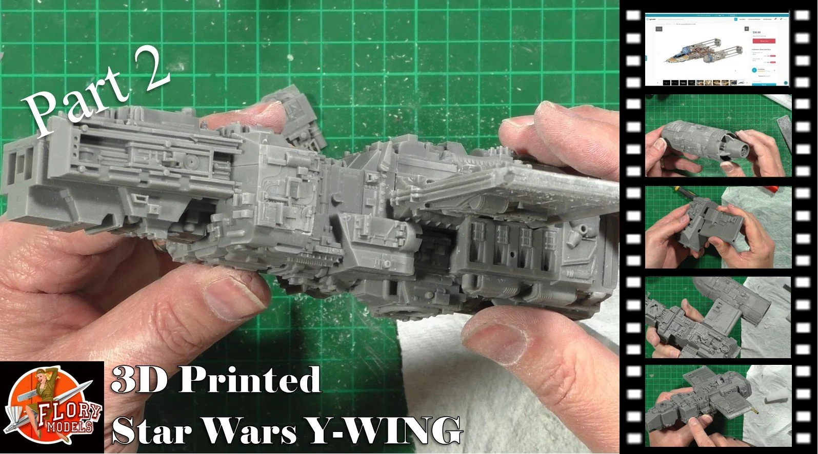 3D Printed Star Wars Y Wing Part 2