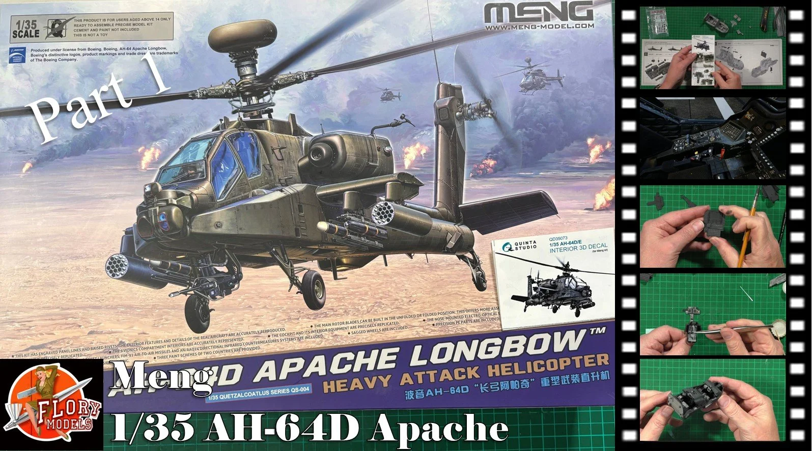 Meng 1/35 AH-64D Apache Video Build