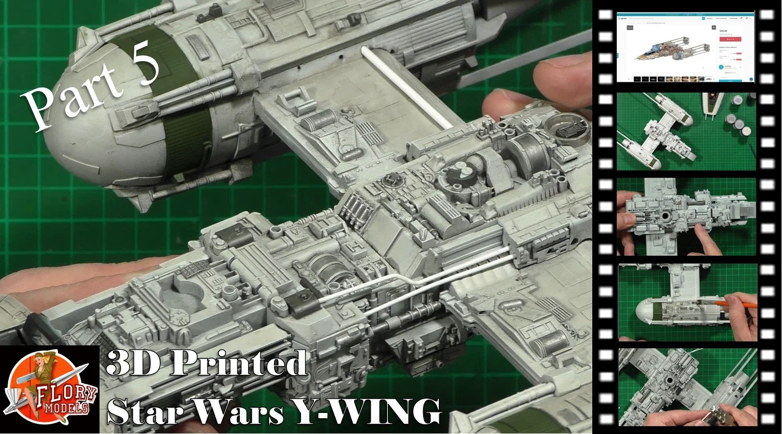 3D Printed Star Wars Y Wing Part 5
