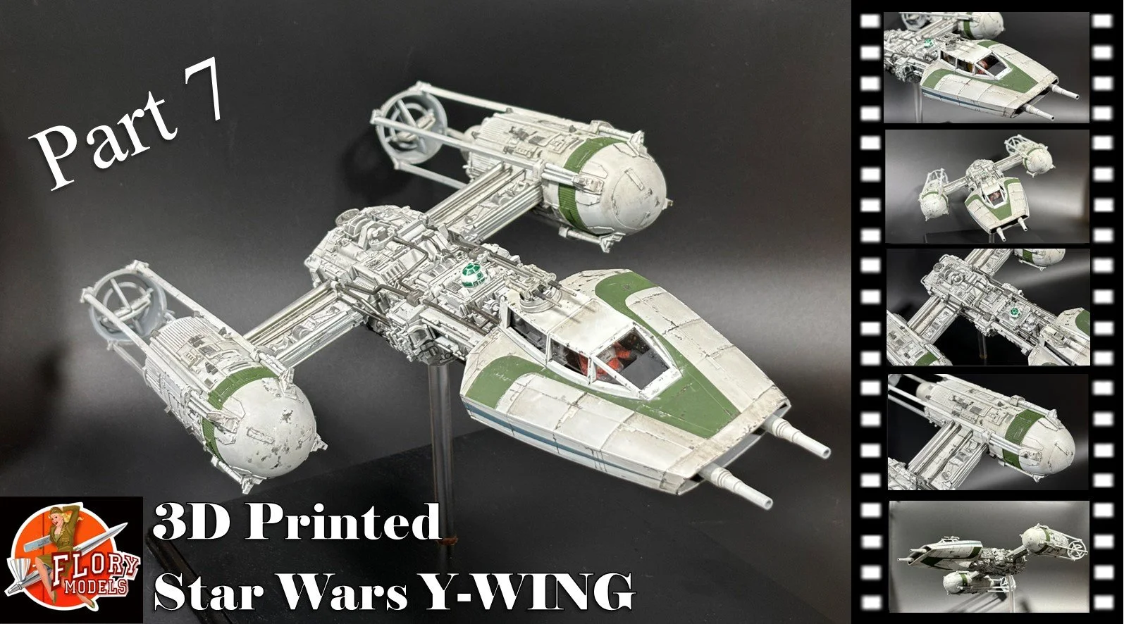 3D Printed Star Wars Y Wing Part 7