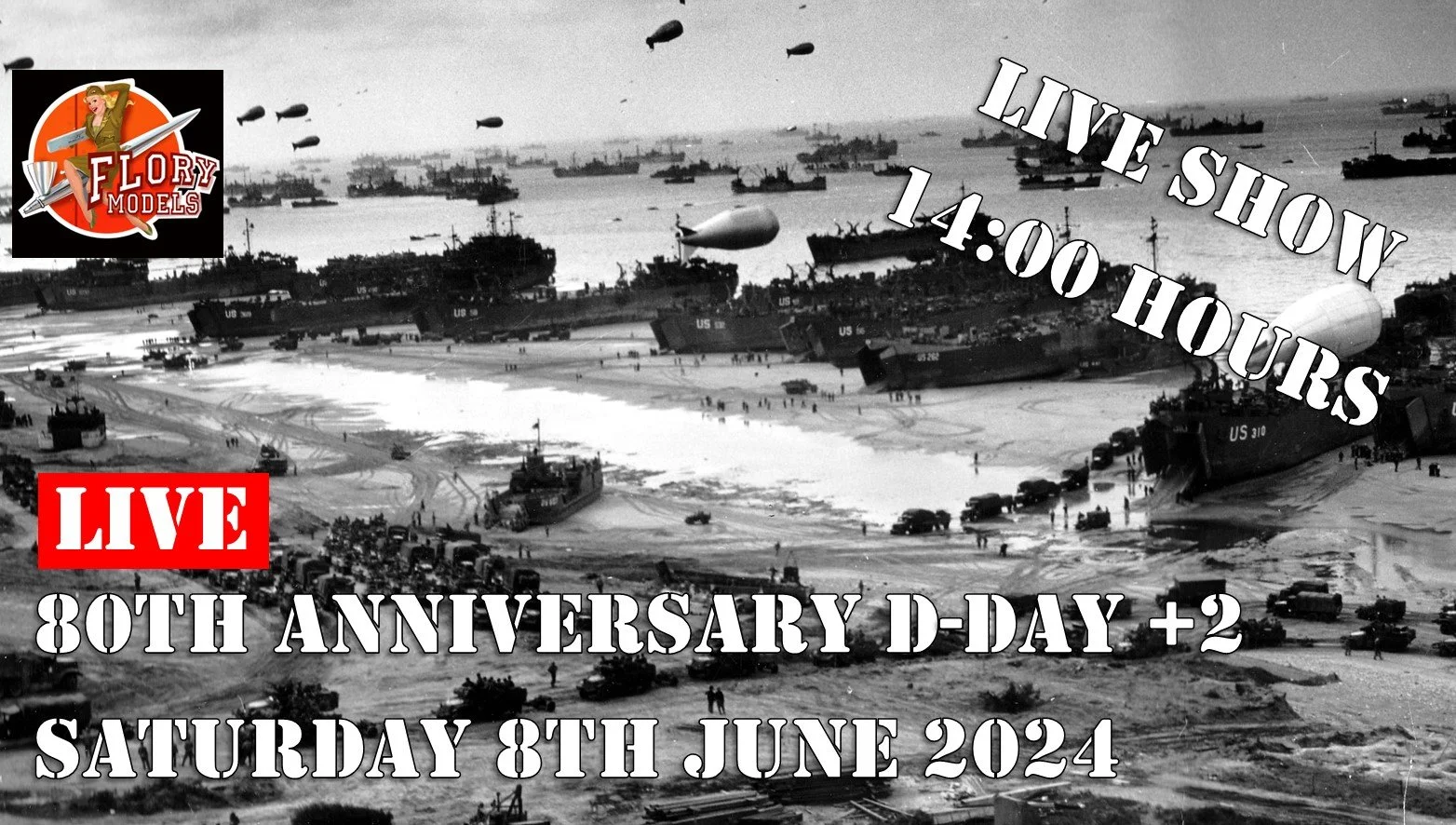 Live 80th Anniversary D-Day 14:00am 8th June