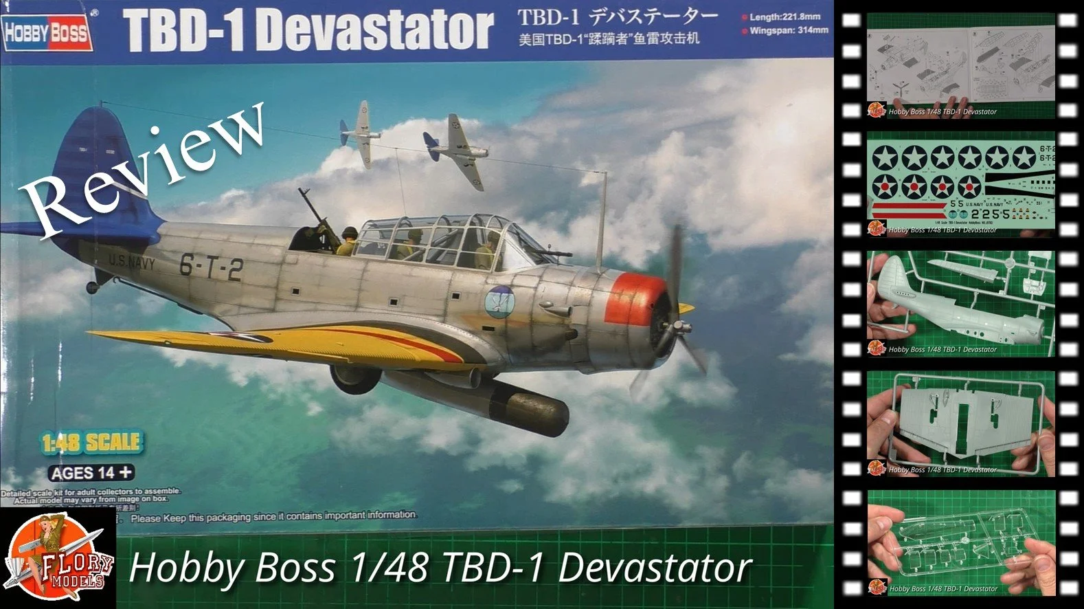 Hobby Boss 1/48 TBD-1 Devastator Review