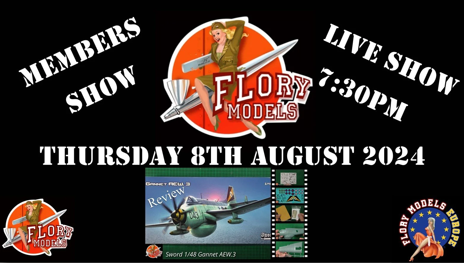 Members Live Show 7:30pm 8th August 2024 