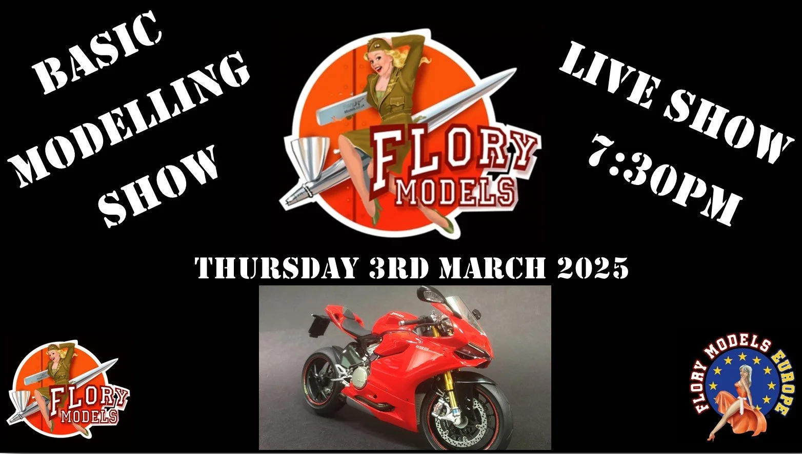 Members Basic modelling Show 7:30pm 3rd April 2025 (Gloss Work)