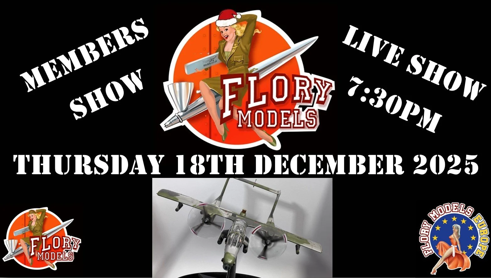 Members Live Christmas Show 7:30pm 18th December 2025