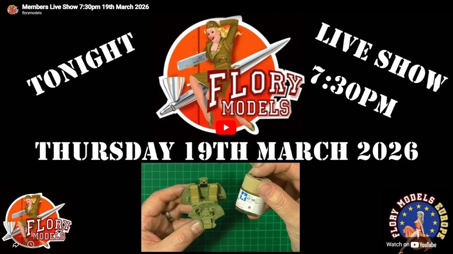 Members Live Show 7:30pm 19th March 2026