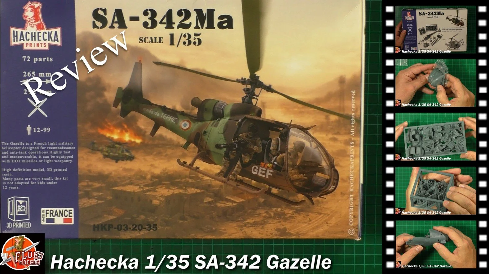 Hachecka 1/35 SA-342 Gazelle Review