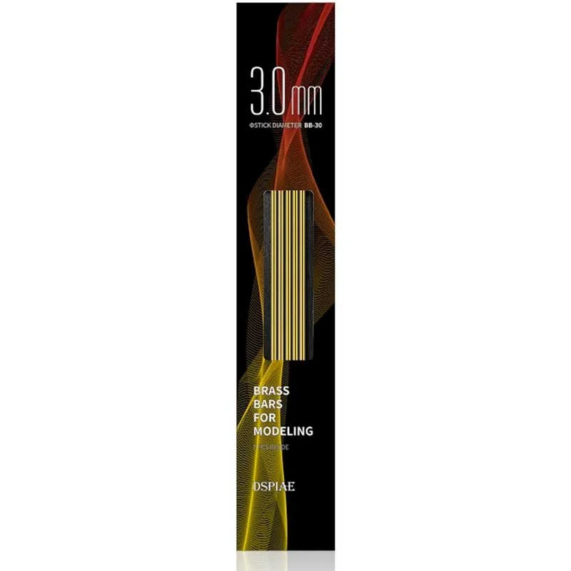 BB-30 3.0mm x 224mm Brass Rods (5PCS)