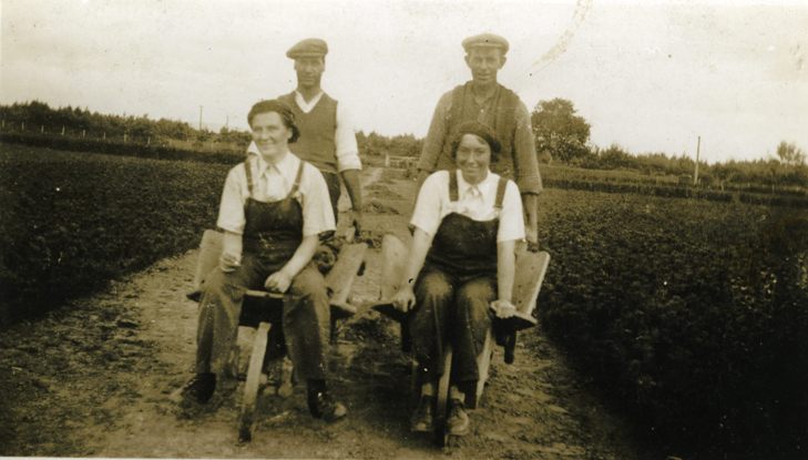 Findhorn nursery workers, 1940