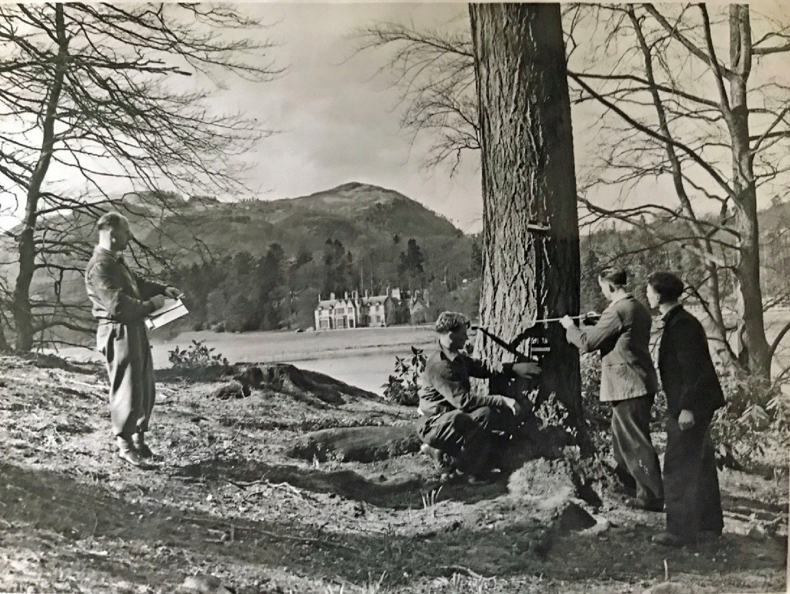 Forestry students, Faskally, 1954
