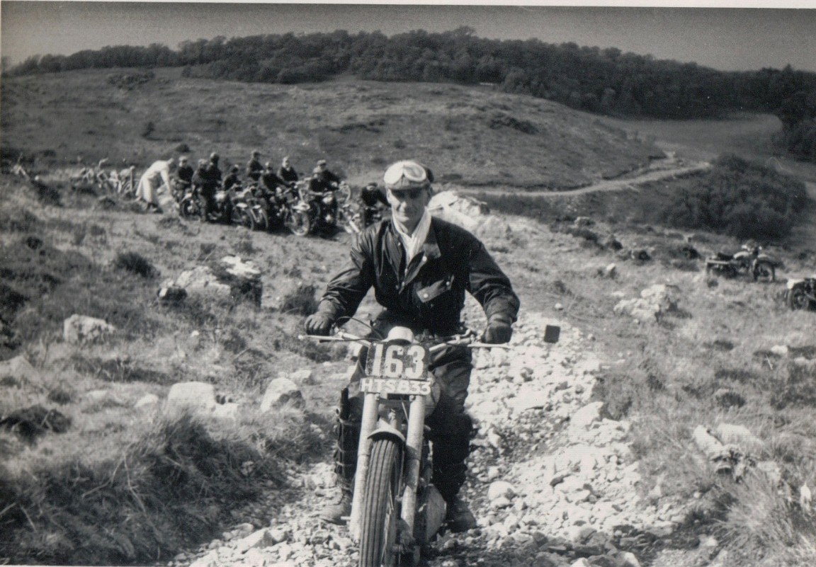 Motorbike trial, 1958