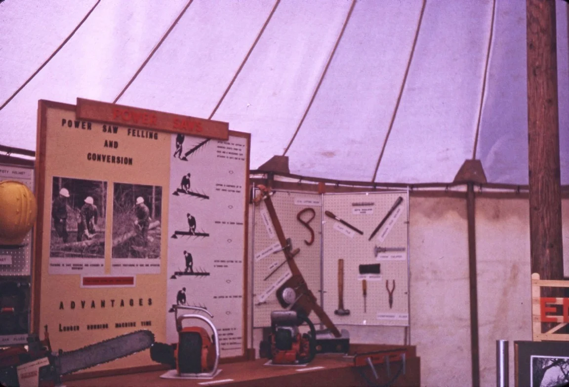 Forestry Commission stall at the Nairn Show, 1967