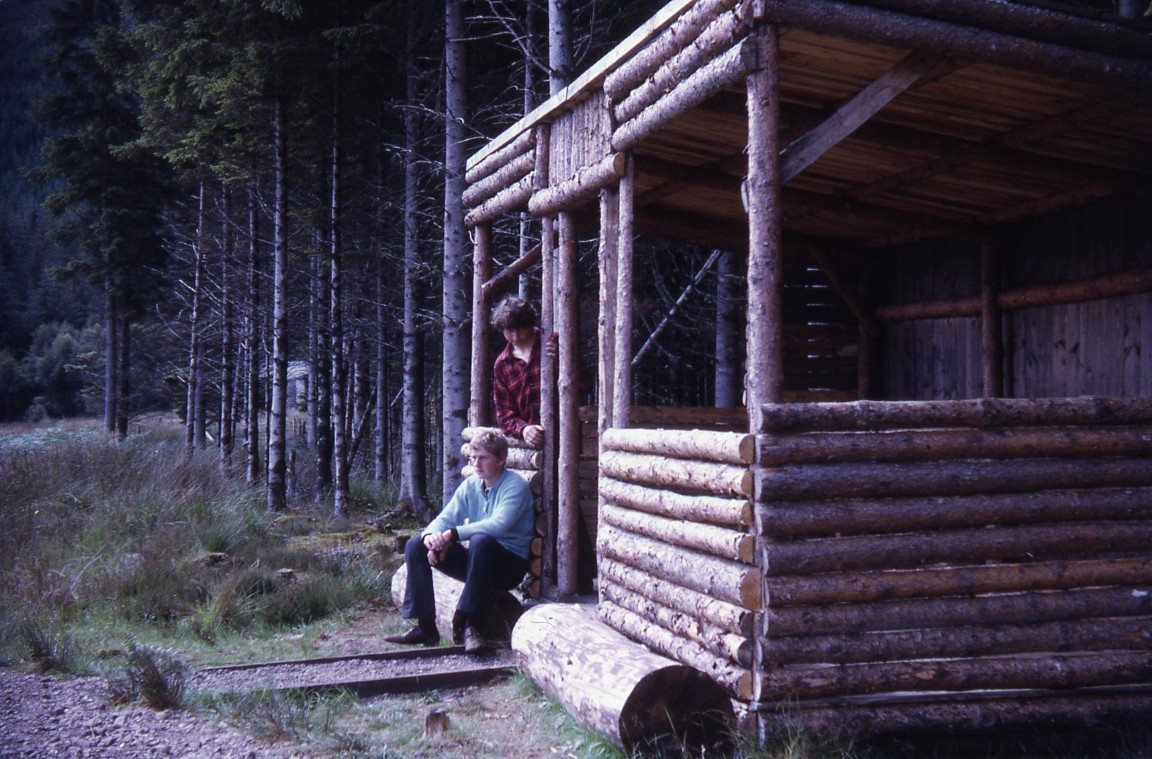 Cabin in Slattadale Forest, 1971