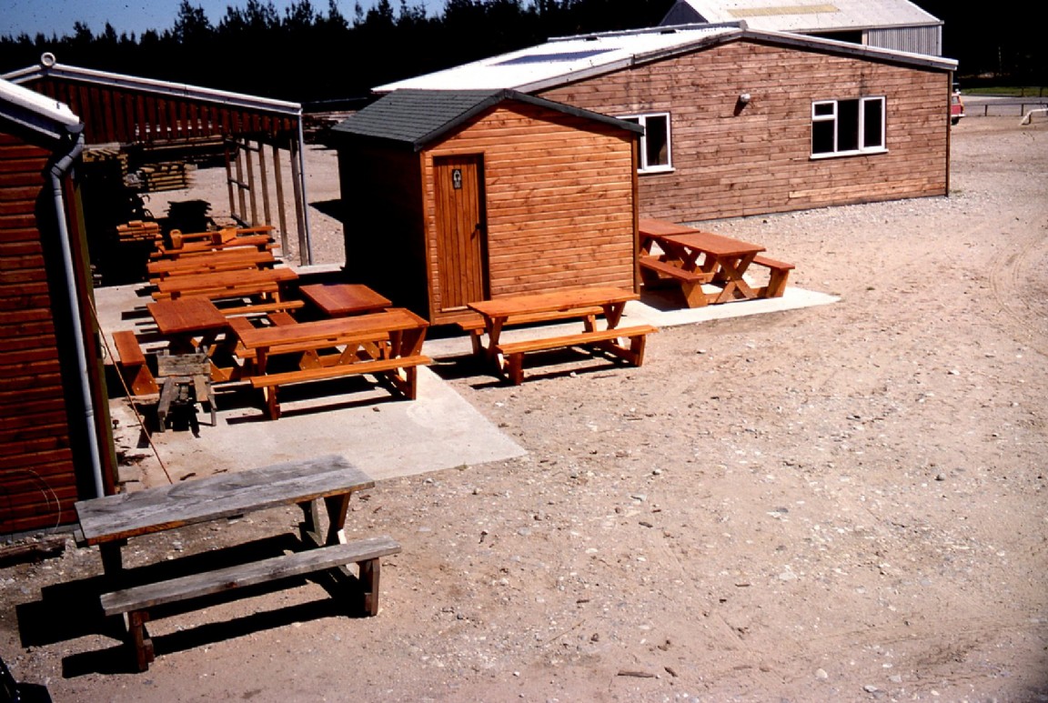 Workshop yard at Balnacoul, 1976