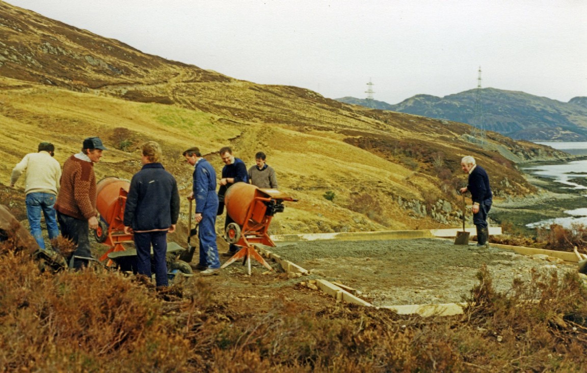 Site survey for future otter haven at Kylerhea, 1984