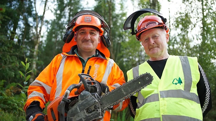 Archie McNeillie (right) and friend, breakout stars of ‘The Forest’