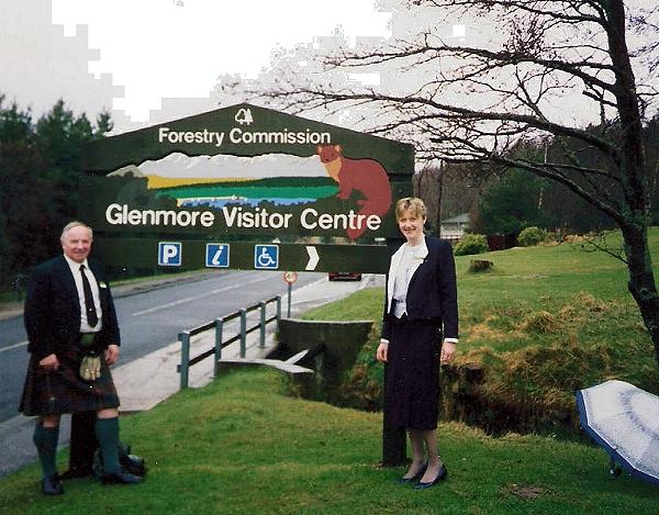Opening Glenmore Vistor Centre, 1991