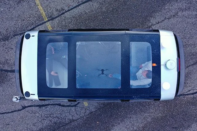 Remote Driving of the autonomous bus. #urbanmobility #smartmobility #autonomousdriving #bus #vehicle #drones #forumvirium #tampere #vtt #fleetonomy #aerialphotography #dronesforgood