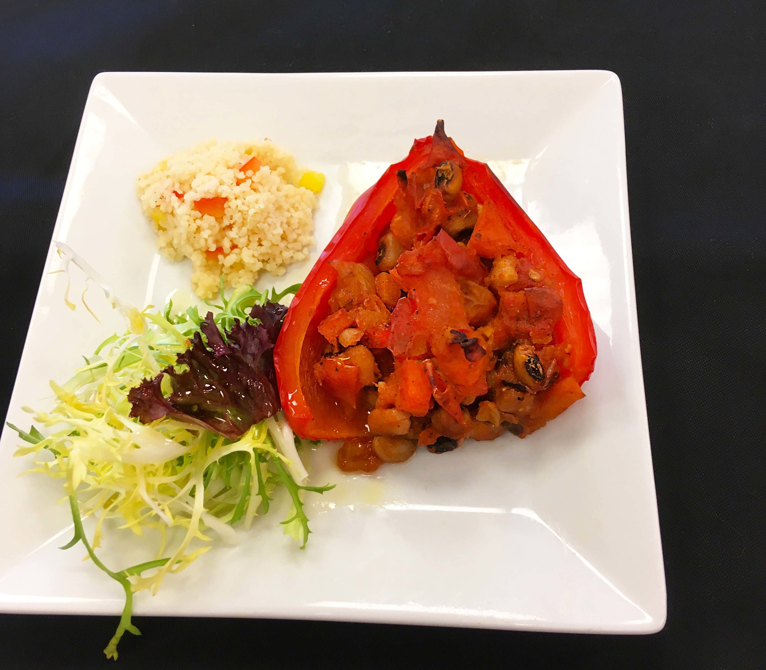 Vegan Recipe - Creole Stuffed peppers 
