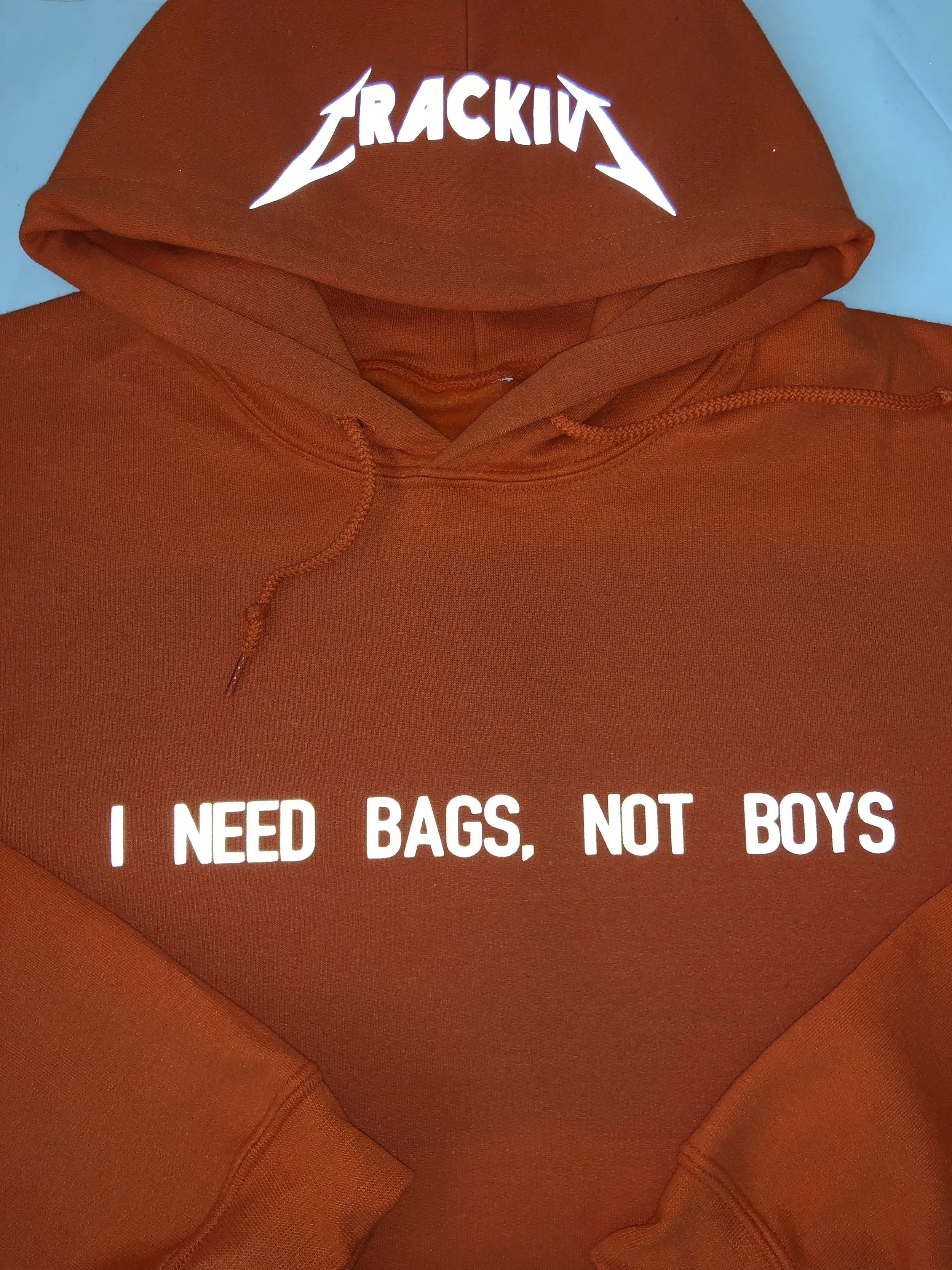 i need bags not boys hoodie