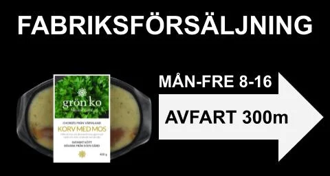 Fabriksförsäljning 300m
