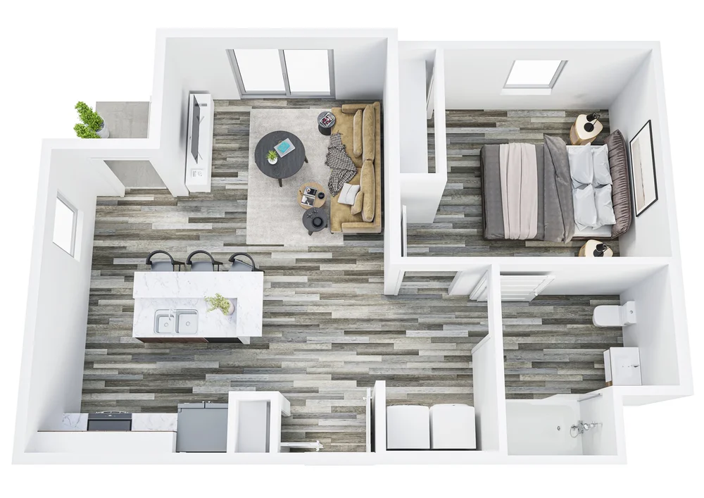The Creston Apartment Floor Plan — Prairie Heights Apartments