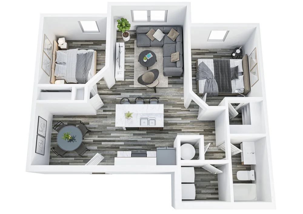 The Loretto Apartment Floor Plan — Prairie Heights Apartments
