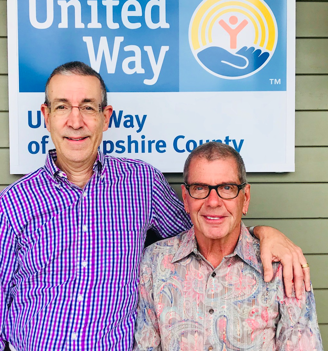 Tocqueville Society member Jack Hornor and his husband Ron Skinn