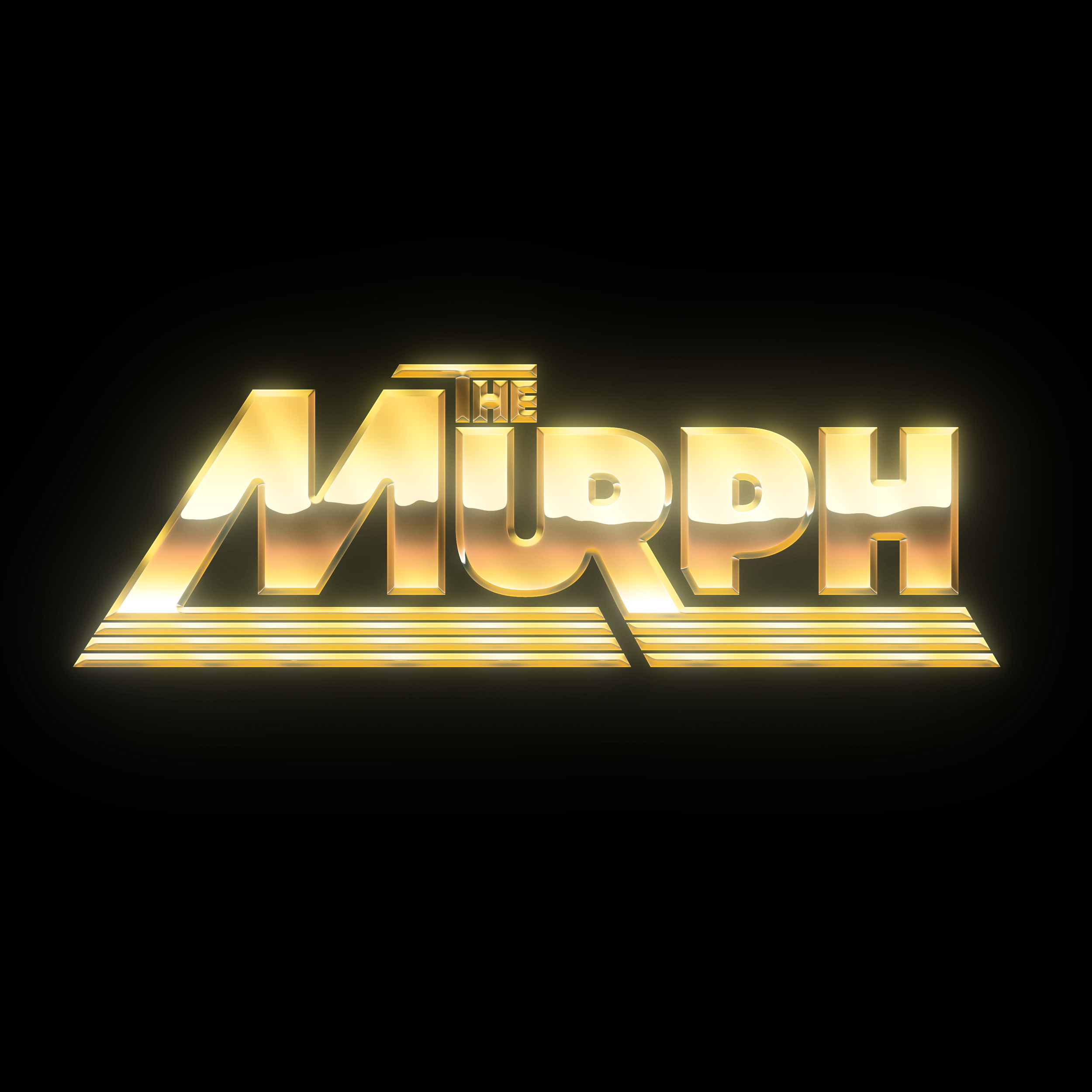 The Murph Logo Gold Chrome Blac BG.png