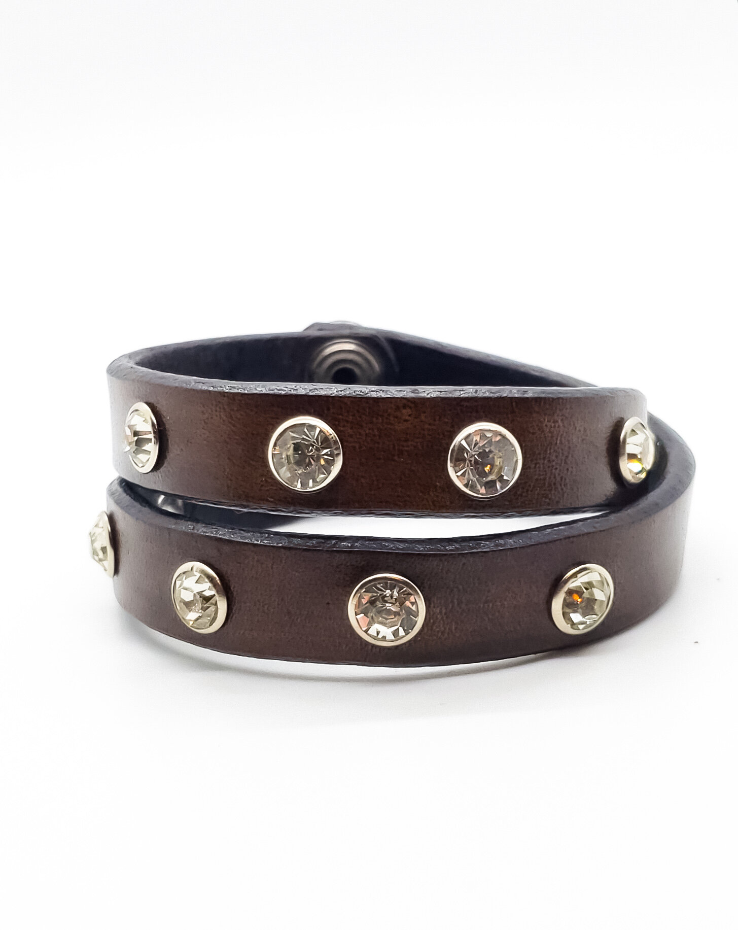 Rhinestone Double Wrap Bracelet