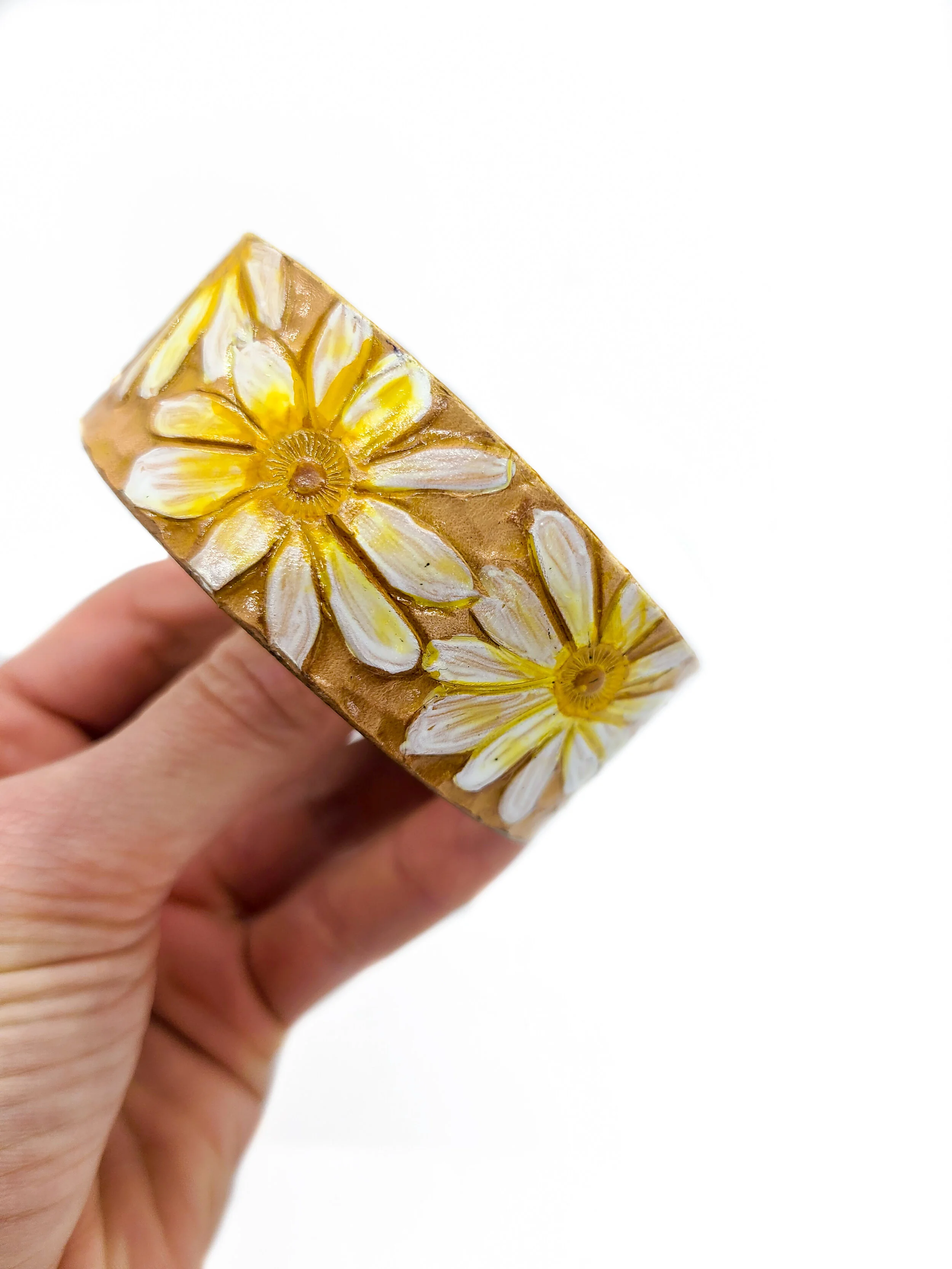Blonde Daisy Cuff