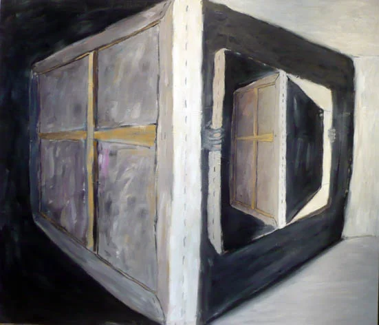 The Hand Out, 2009, oil on canvas, 154 x 180 cms