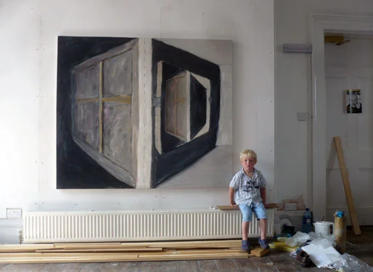 Studio view with Edward and The Hand Out, 2009