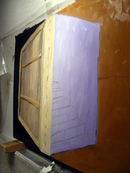 studio view of Staircase, 2009