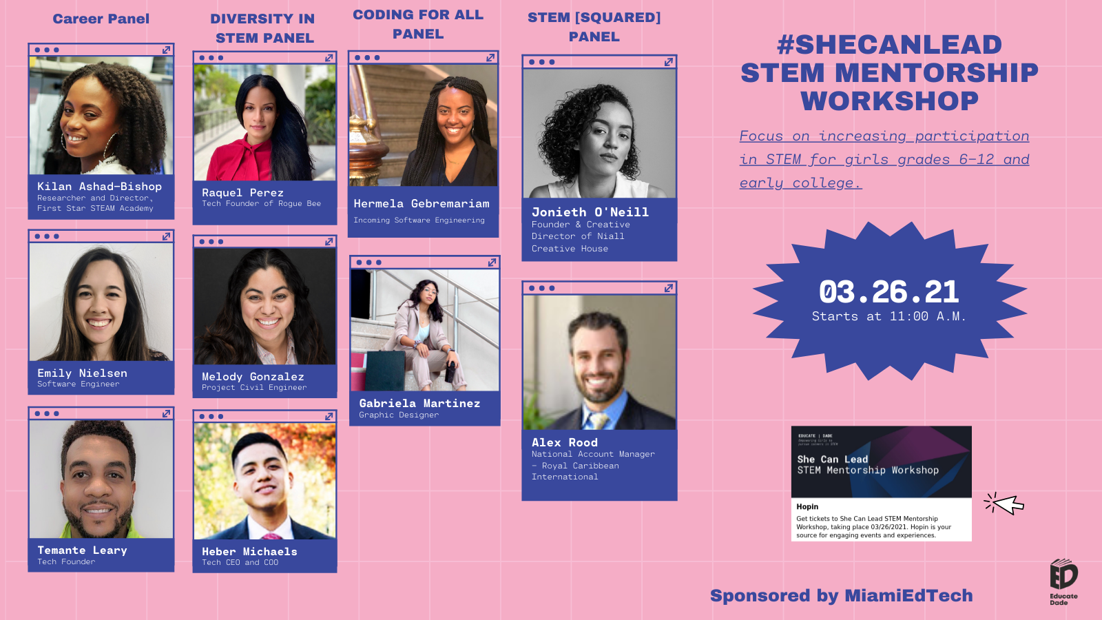 #SheCanLead STEM Career Panel