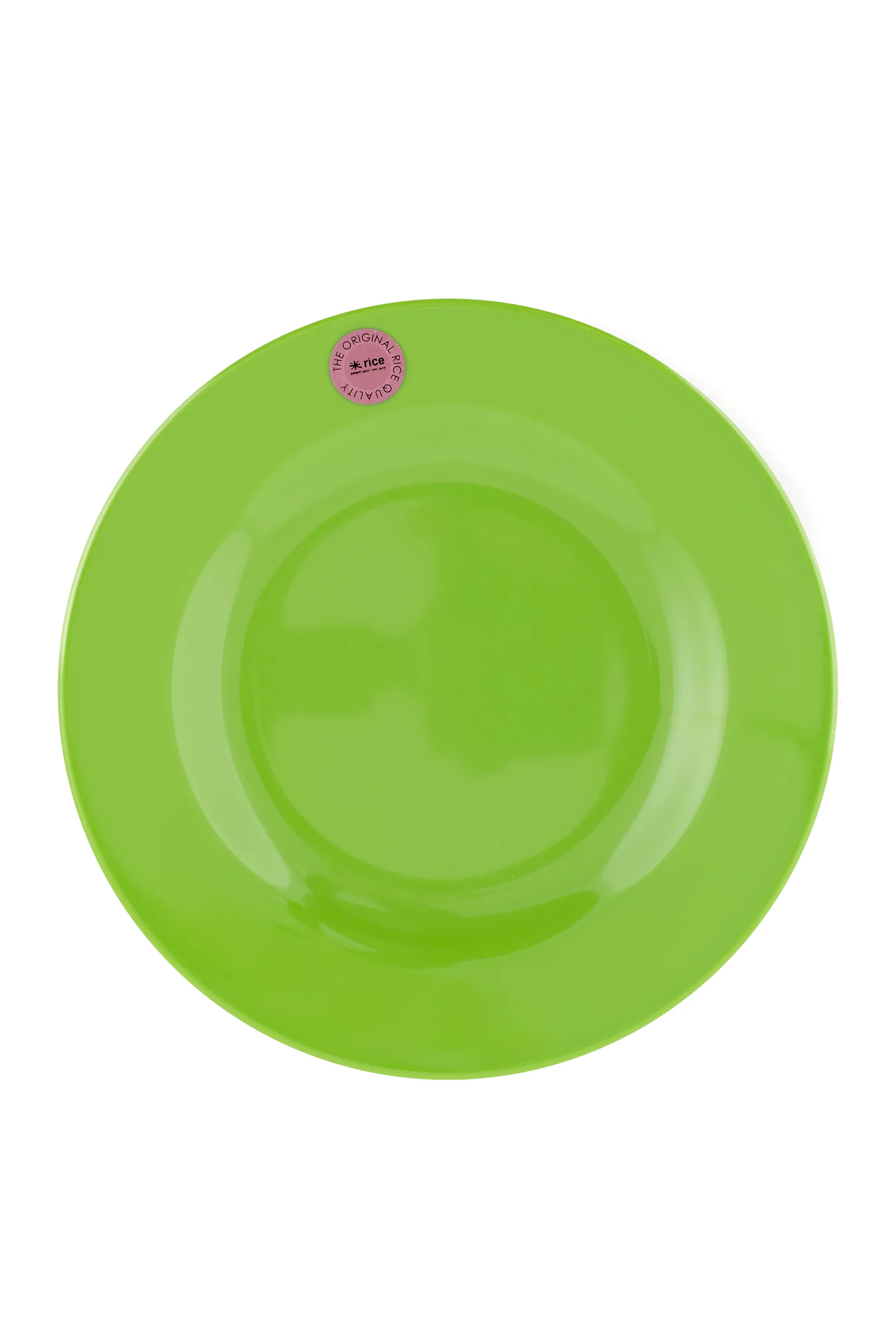 Rice - Green melamine plate