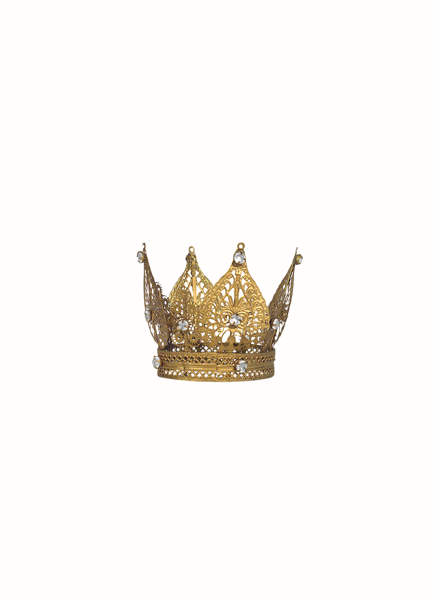 Boncoeurs - Brass crown - small