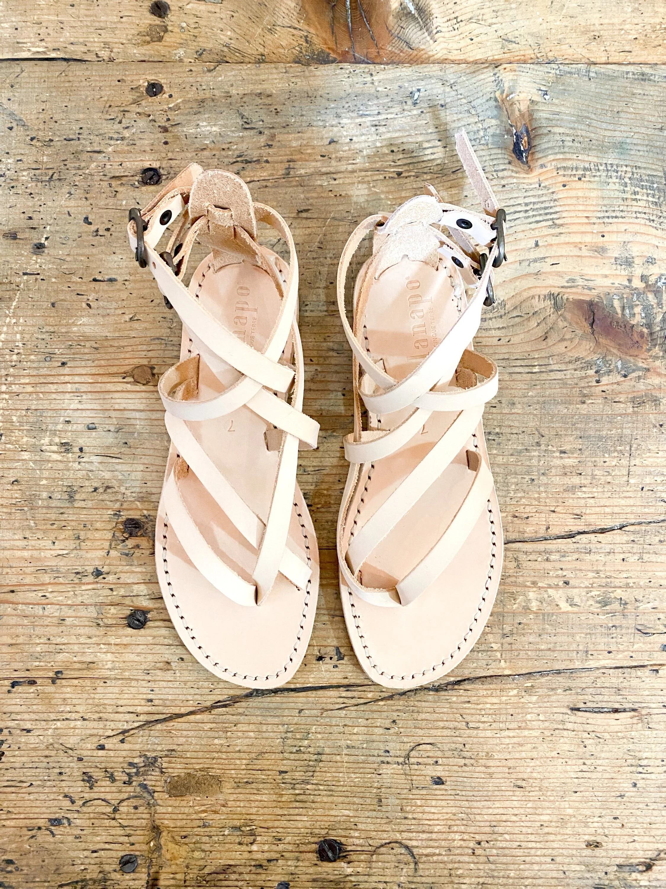 Lanapo - Bellagio sandals - miele