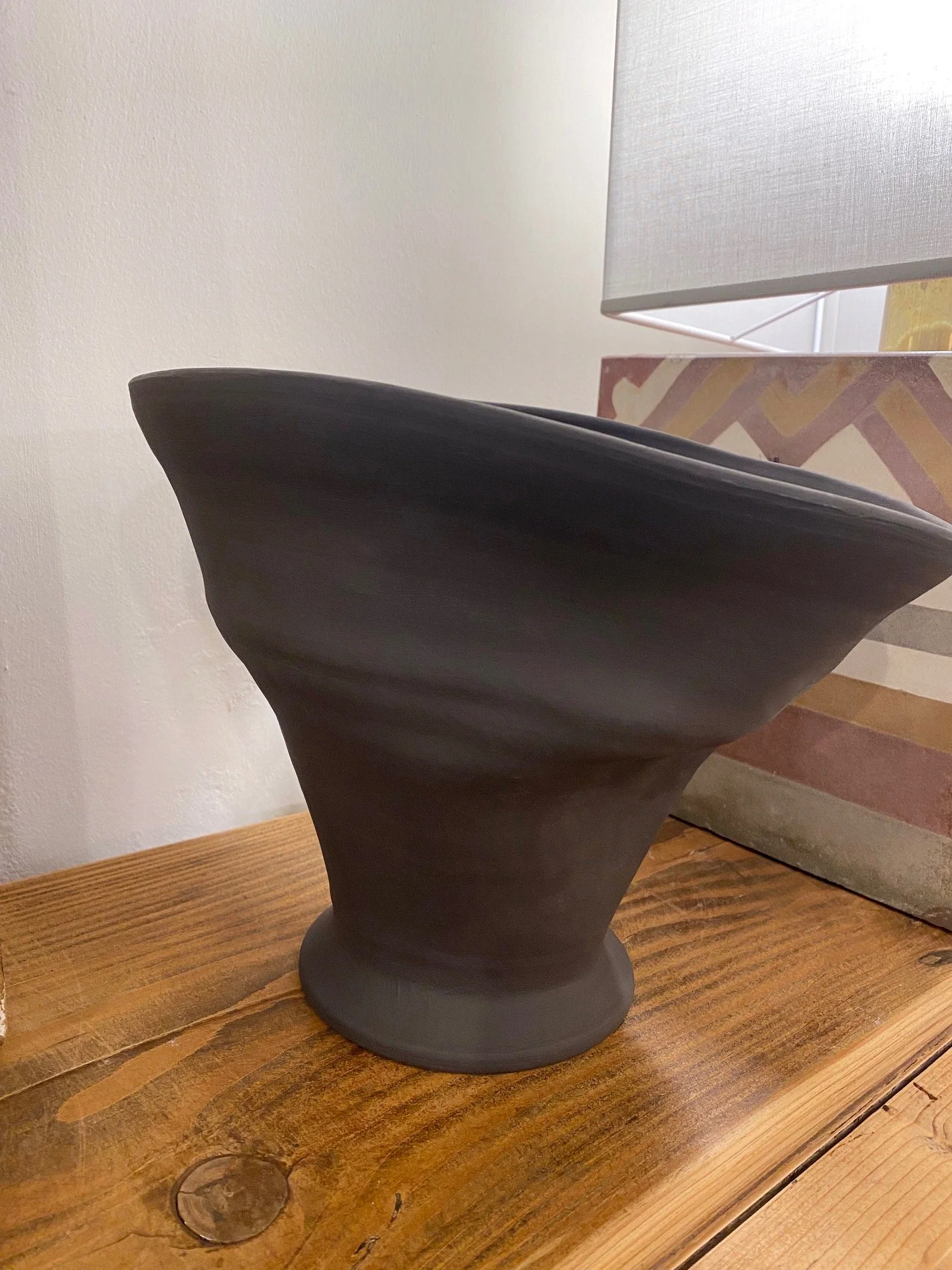 Dark grey vase