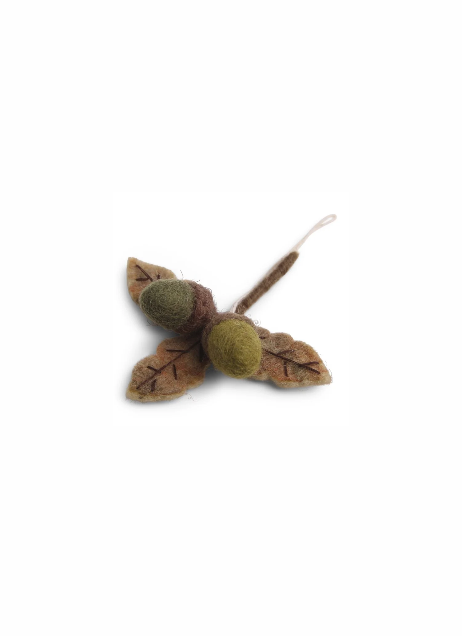 En gry & sif - Acorns on Leaves – Green or orange shades