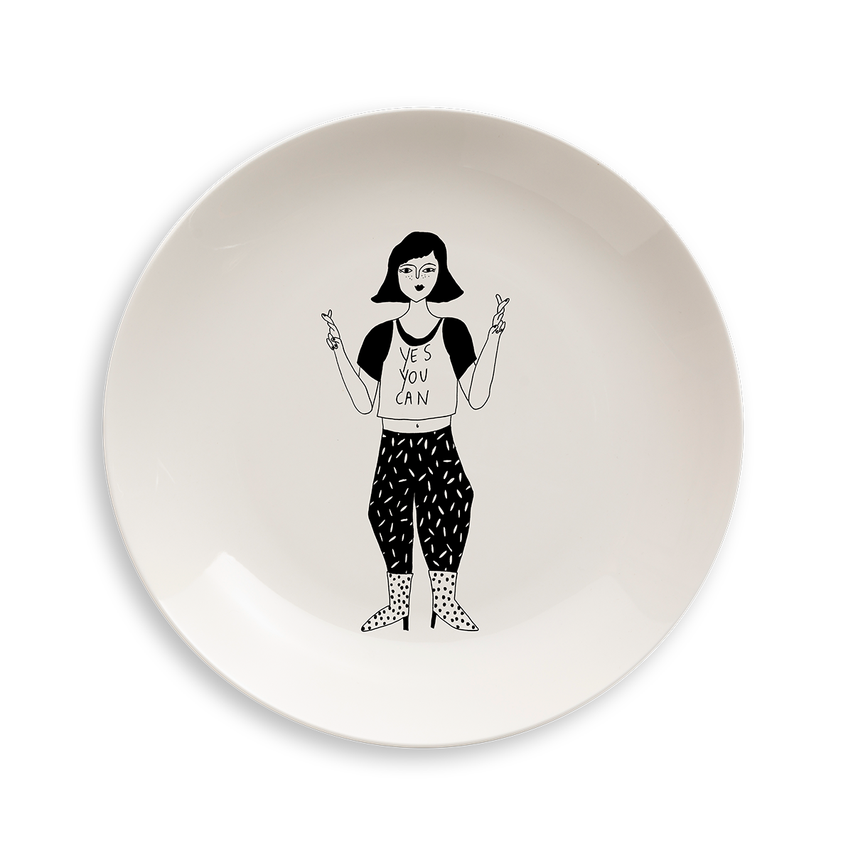 Helen B - porcelain breakfast plate - yes you can
