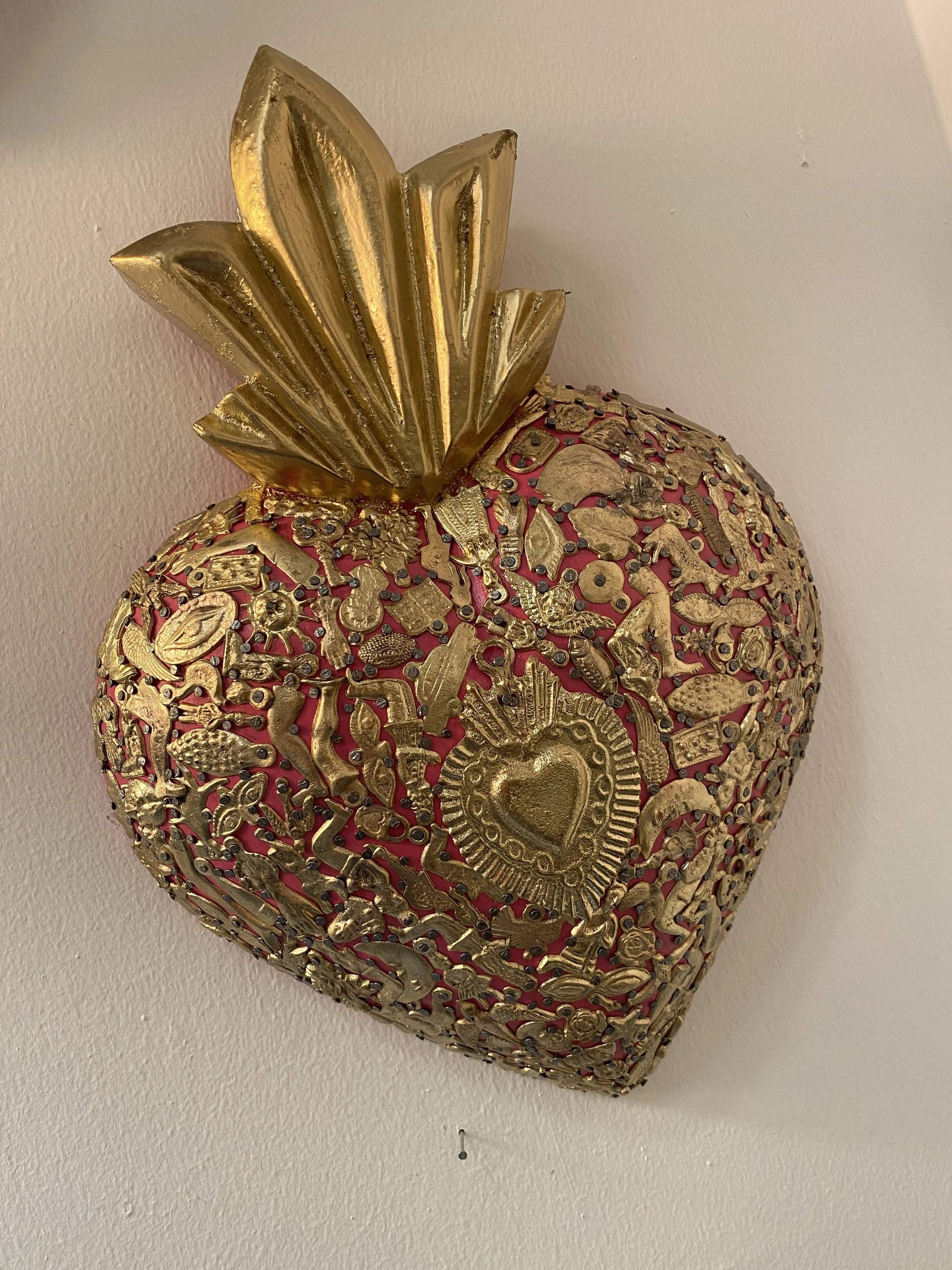 Pink Pampas - Pink sacred heart - large