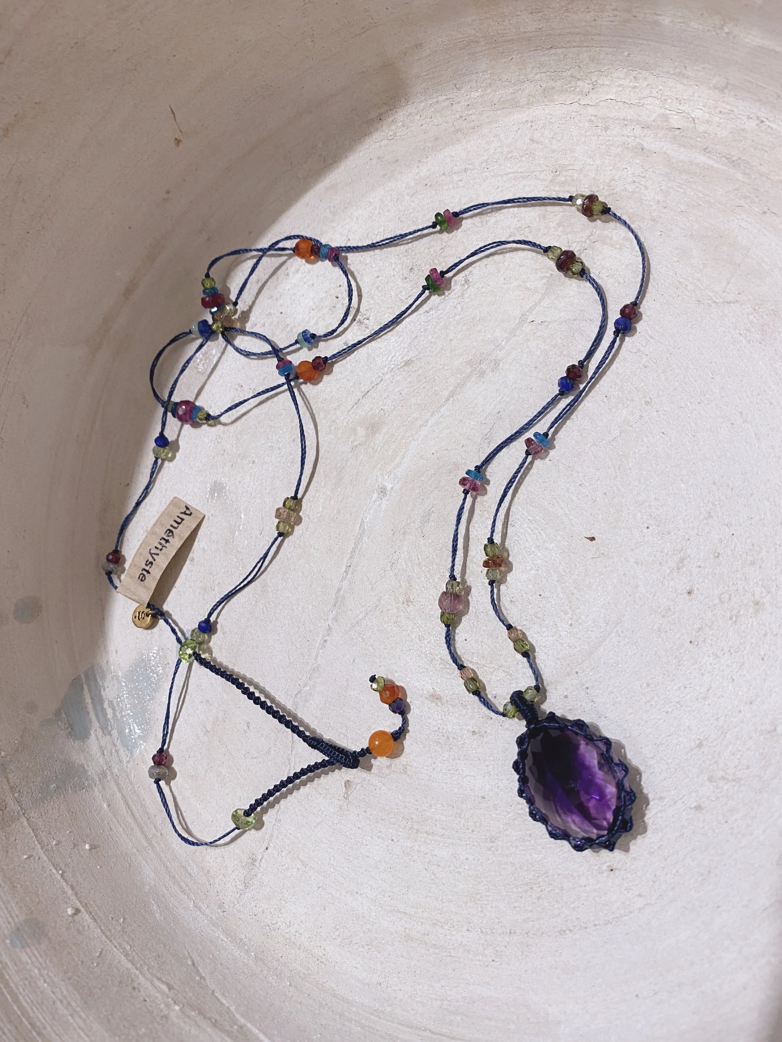 Sharing - Long necklace - Amethyste