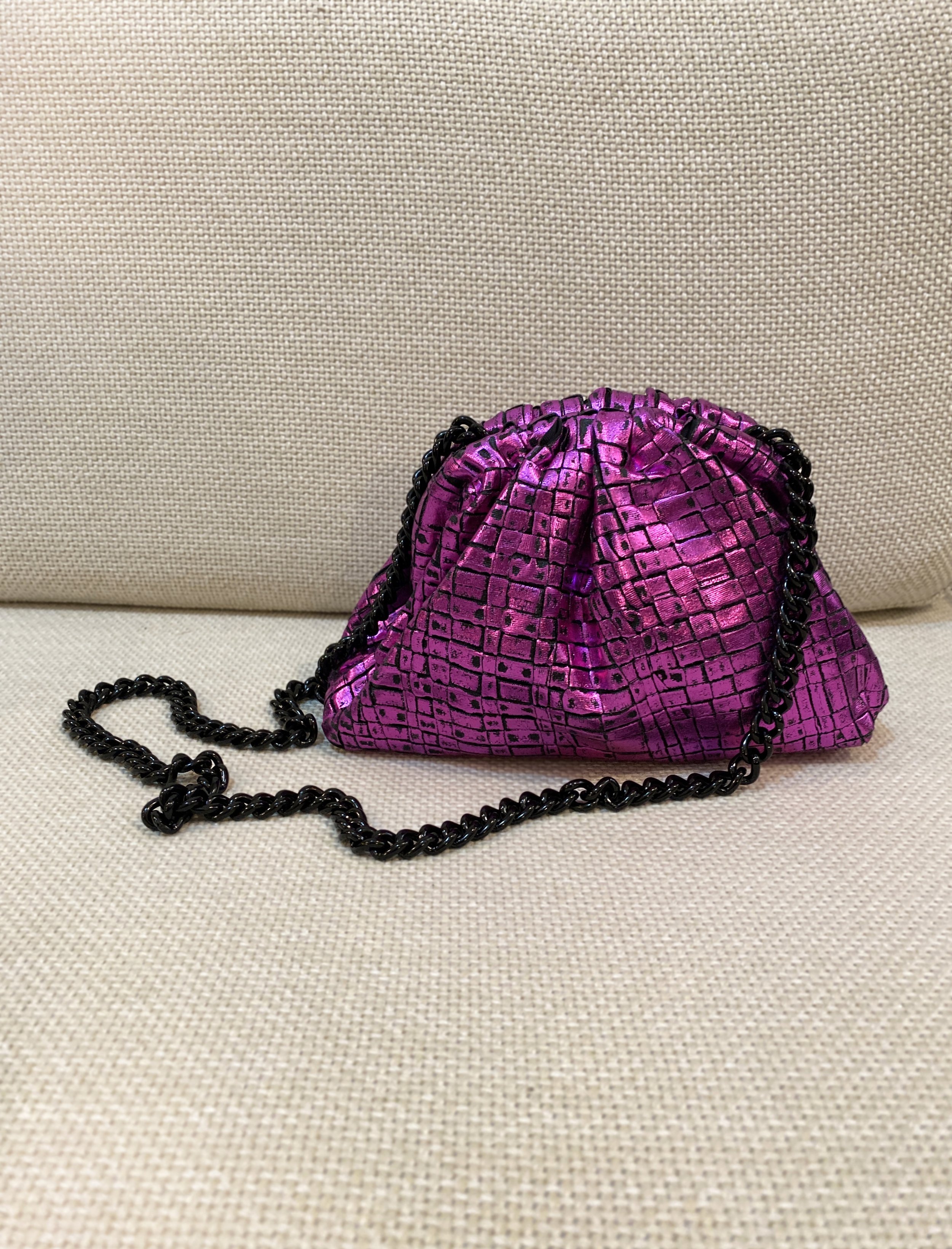 Maria La Rosa - Mini Game bag - laminated violet