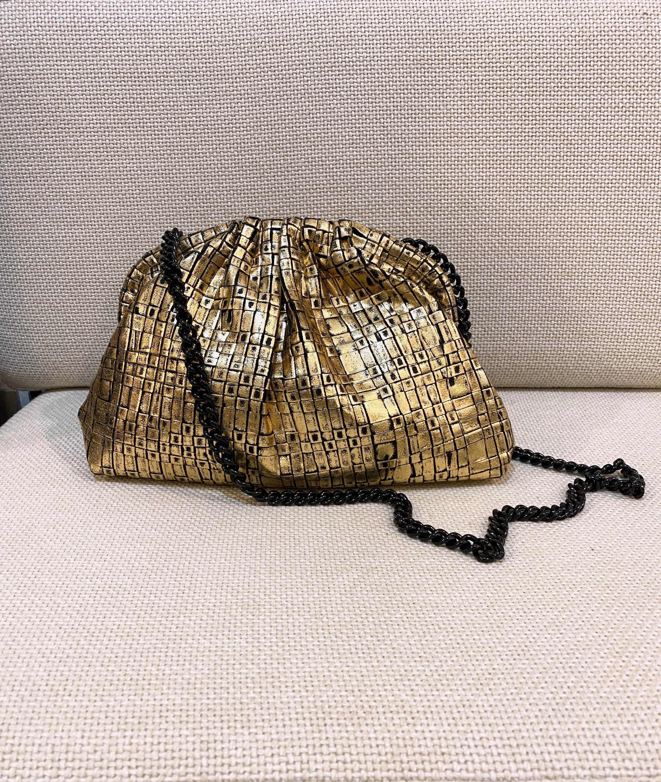 Maria La Rosa - Laminated Game bag - gold